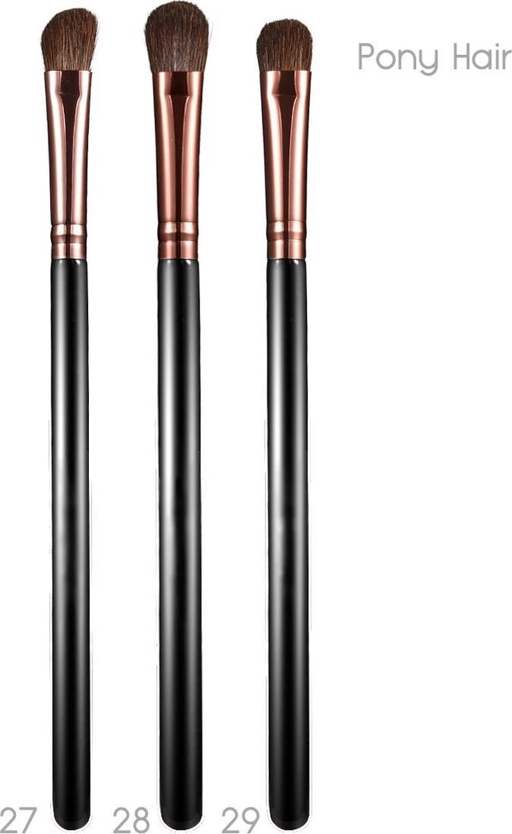 Evvie Professionele 29-delige Make-up Kwasten Set Deluxe Visagie Kwastenset 5 Evvie Professionele 29-delige Make-up Kwasten Set Deluxe Visagie Kwastenset - Afbeelding 3