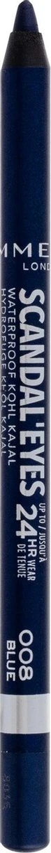 Rimmel London Rimmel ScandalEyes Kohl Kajal Waterproof Oogpotlood - 008 Blue 8 Rimmel London Rimmel ScandalEyes Kohl Kajal Waterproof Oogpotlood - 008 Blue - Afbeelding 6