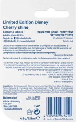 Labello Limited Disney Edition - Ariel Cherry Shine -Cosmetica Winkel 748x1200