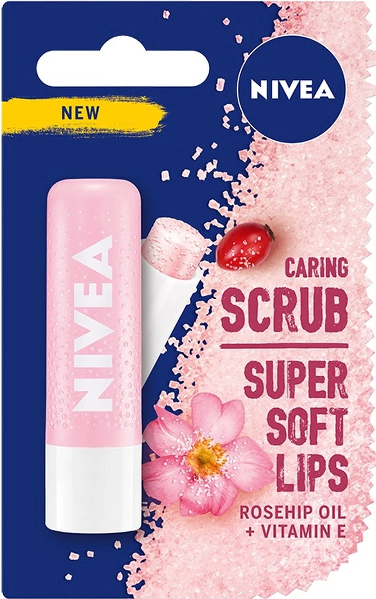 NIVEA Lipscrub & Lipverzorging In 1 Stick 4,8g - Super Zachte Lippen Met Wilde Roos En Vitamine E 3 NIVEA Lipscrub & Lipverzorging In 1 Stick 4,8g - Super Zachte Lippen Met Wilde Roos En Vitamine E
