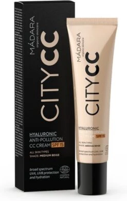 MÁDARA Anti-Pollution CC Cream SPF15 Medium Beige 40ml - Hyaluronzuur -UVA/UVB -Cosmetica Winkel 757x1200 1