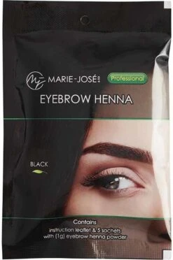 Cosmetica Winkel 25 Henna Wenkbrauwverf Zwart | Henna Brows |Geschikt Voor Minstens 25 Toepassingen