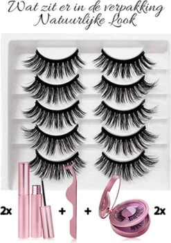 Merkloos Magnetische Wimpers - Natuurlijke Look - Magnetische Nep Wimpers Met 2 Magnetic Eyeliners En Applicator - Valse Wimpers - Magnetic Lashes - Magnetische Wimpers Set - 3D Fake Lashes 8 Merkloos Magnetische Wimpers - Natuurlijke Look - Magnetische Nep Wimpers Met 2 Magnetic Eyeliners En Applicator - Valse Wimpers - Magnetic Lashes - Magnetische Wimpers Set - 3D Fake Lashes -Cosmetica Winkel 842x1200 1