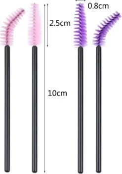 Vardaan Wegwerp Wimper & Wenkbrauw Borstels - Mascara Borsteltjes - Paarse & Roze Borsteltjes Voor Makeup - Mascara Borstel - 50 Stuks -Cosmetica Winkel 843x1200