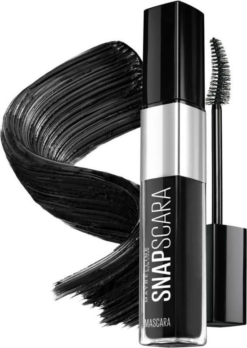 Maybelline Snapscara Mascara - 01 Pitch Black 4 Maybelline Snapscara Mascara - 01 Pitch Black - Afbeelding 2