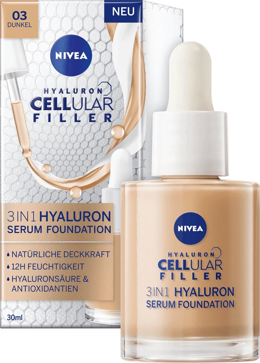 NIVEA 4005900938848 Foundationmake-up 30 Ml Druppelfles Vloeistof 03 3 NIVEA 4005900938848 Foundationmake-up 30 Ml Druppelfles Vloeistof 03