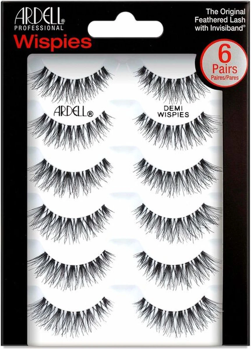 Ardell Demi Wispies Zwart Multipack - 6 Paar Nepwimpers - Echt Haar! 3 Ardell Demi Wispies Zwart Multipack - 6 Paar Nepwimpers - Echt Haar!