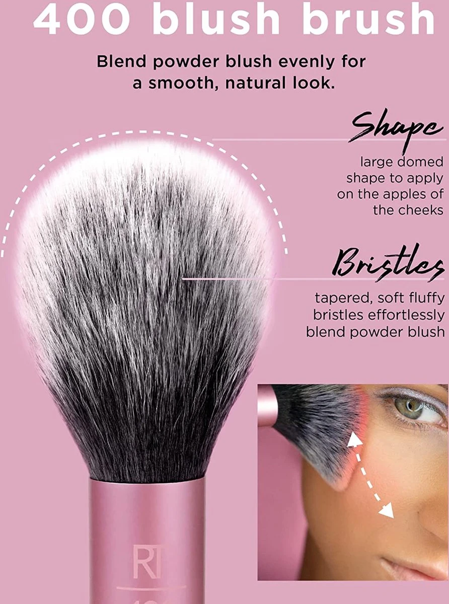 Real Techniques Blush Brush - Blush Kwast - Real Techniques 400 Kwast 7 Real Techniques Blush Brush - Blush Kwast - Real Techniques 400 Kwast - Afbeelding 5