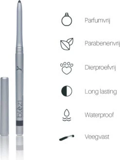 Blèzi® Automatic Eye Pencil 10 Shiny Black - Oogpotlood Zwart Waterproof - Zwart Met Shine 12 Blèzi® Automatic Eye Pencil 10 Shiny Black - Oogpotlood Zwart Waterproof - Zwart Met Shine -Cosmetica Winkel 902x1200 2