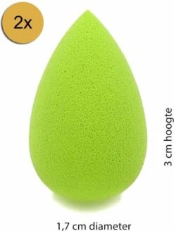 Merkloos Micro Mini Make-up Spons - Lime/groen - 2-pack 7 Merkloos Micro Mini Make-up Spons - Lime/groen - 2-pack -Cosmetica Winkel 903x1200 3