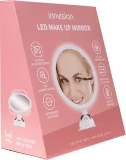 Innovision Make Up Spiegel Met Verlichting En Zuignap - 360° Verstelbaar - 10x Vergroot -Cosmetica Winkel 946x1200 1