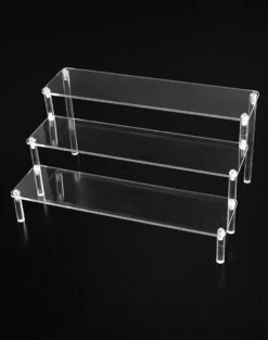 QWORK 3-laags Acryl Displaystandaard, Transparant Acryl Display Riser Plank Voor Figuren, Sieraden, Cupcake, Lippenstift, Nagellak, Kruiden, 30x21x15cm 16 QWORK 3-laags Acryl Displaystandaard, Transparant Acryl Display Riser Plank Voor Figuren, Sieraden, Cupcake, Lippenstift, Nagellak, Kruiden, 30x21x15cm -Cosmetica Winkel 947x1200 9