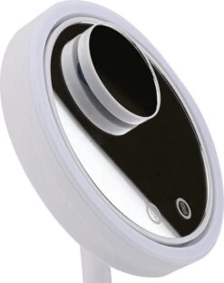 Merkloos Decopatent® Beauty Breeze Mirror - Make-Up Spiegel Met LED Verlichting & Ventilatie - 360° Draaibaar - Make Up 5x Vergrootspiegel -Cosmetica Winkel 949x1200 1