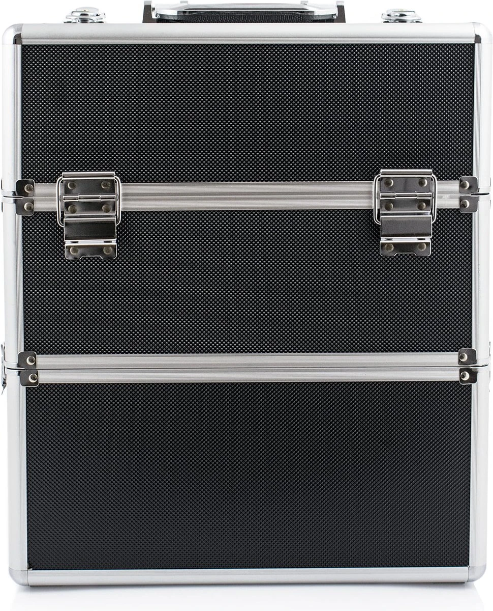 SUNONE Make Up Koffer Robuust Zwart XXL 4 SUNONE Make Up Koffer Robuust Zwart XXL - Afbeelding 2