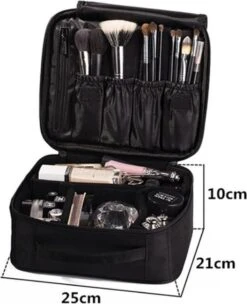 Make-up Koffer - Cosmetica Koffer - Visagie Opbergtas - Beauty Organizer Met Verstelbare Vakken - Roze 9 Make-up Koffer - Cosmetica Koffer - Visagie Opbergtas - Beauty Organizer Met Verstelbare Vakken - Roze -Cosmetica Winkel 975x1200 2