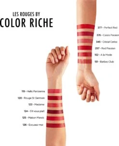L’Oréal Paris Lippenstift Color Riche Satin - 125 Maison Marais Rood 22 L’Oréal Paris Lippenstift Color Riche Satin - 125 Maison Marais Rood -Cosmetica Winkel 983x1200