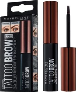Maybelline Tattoo Brow Peel-Off Wenkbrauwgel - 3 Dark Brown - Bruin 24 Maybelline Tattoo Brow Peel-Off Wenkbrauwgel - 3 Dark Brown - Bruin -Cosmetica Winkel 993x1200